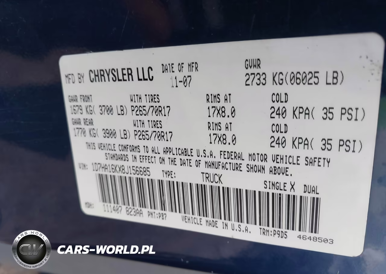 2008 Dodge Ram 1500 St-Sxt VIN:1D7HA16KX8J156685 - 9