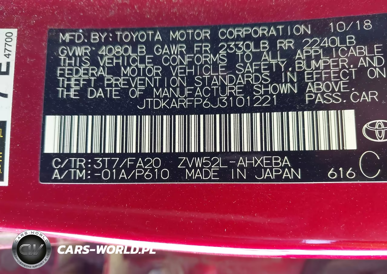 2018 Toyota Prius Prime Plus VIN:JTDKARFP6J3101221 - 9