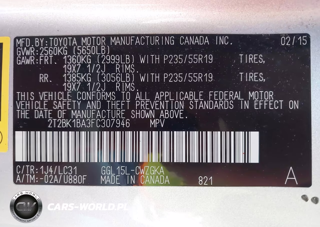 2015 Lexus Rx 350 F Sport VIN:2T2BK1BA3FC307946 - 9