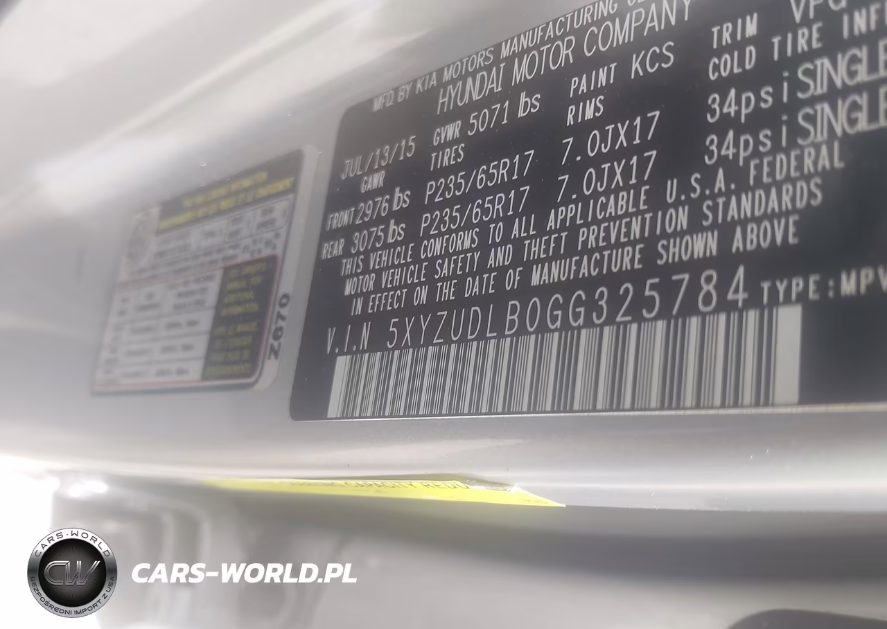 2016 Hyundai Santa Fe Sport 2.4L VIN:5XYZUDLB0GG325784 - 8