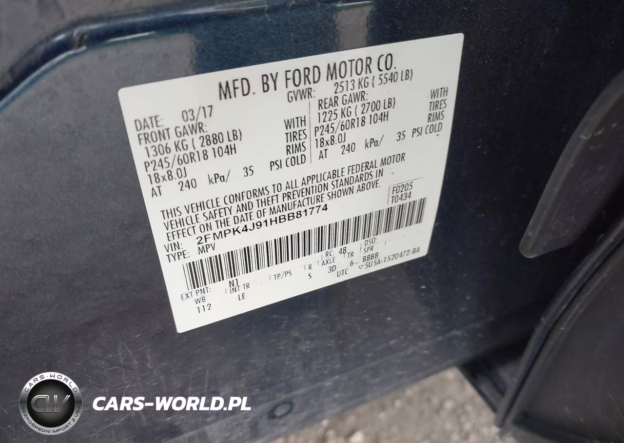 2017 Ford Edge Sel VIN:2FMPK4J91HBB81774 - 9
