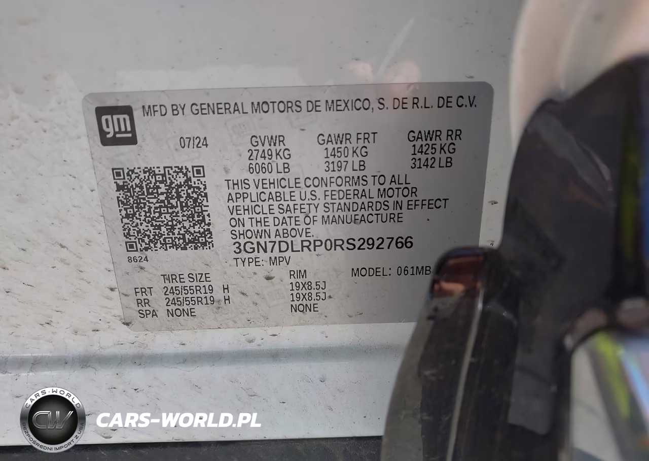 2024 Chevrolet Equinox Ev Lt VIN:3GN7DLRP0RS292766 - 9