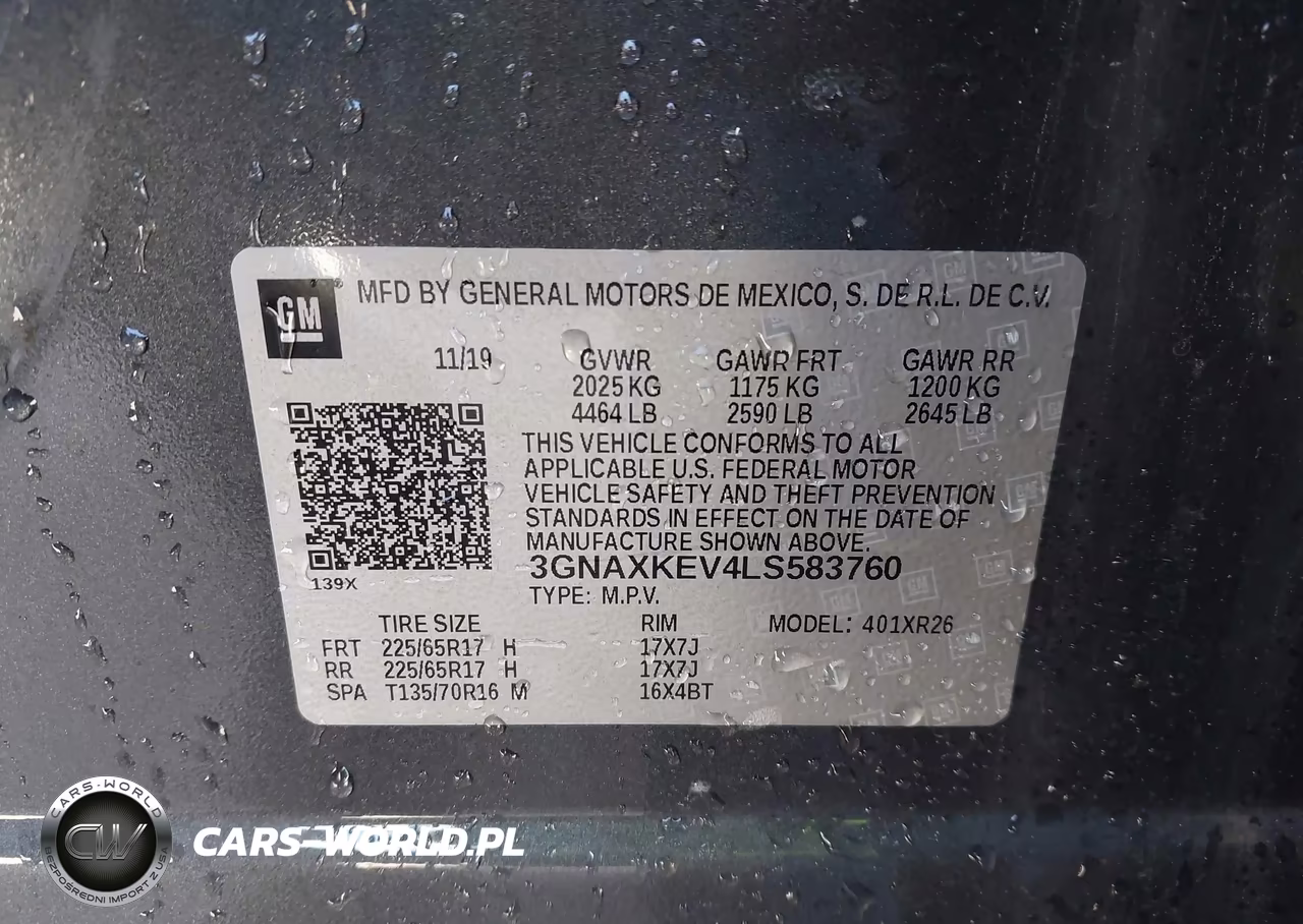 2020 Chevrolet Equinox Fwd Lt 1.5L Turbo VIN:3GNAXKEV4LS583760 - 9