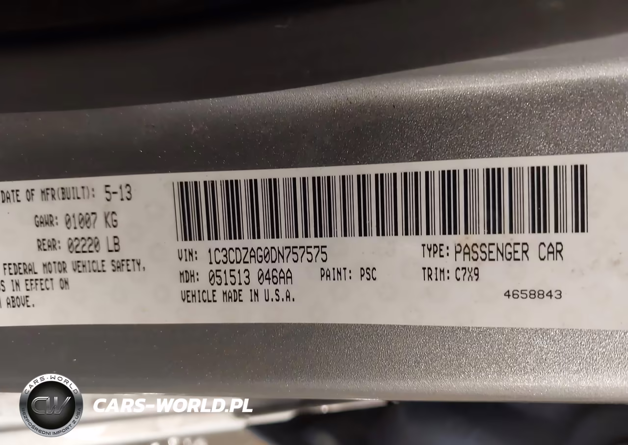 2013 Dodge Avenger Se V6 VIN:1C3CDZAG0DN757575 - 9