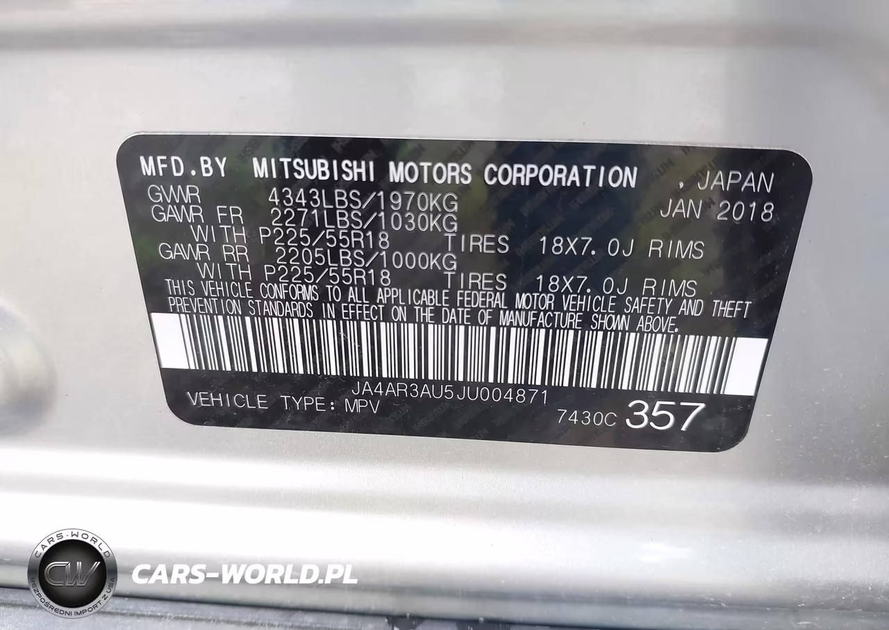 2018 Mitsubishi Outlander Sport 2.0 Le VIN:JA4AR3AU5JU004871 - 9