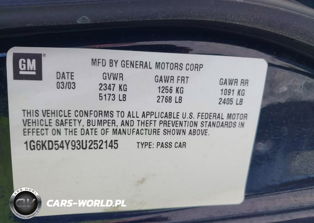 2003 Cadillac Deville Standard VIN:1G6KD54Y93U252145 - 9