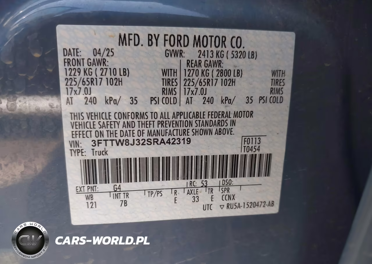 2025 Ford Maverick Xlt VIN:3FTTW8J32SRA42319 - 9