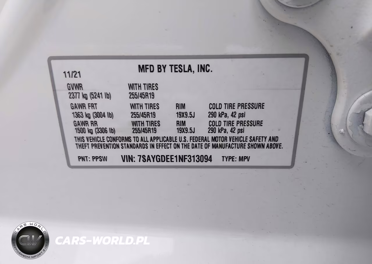 2022 Tesla Model Y Long Range Dual Motor All-Wheel Drive VIN:7SAYGDEE1NF313094 - 9