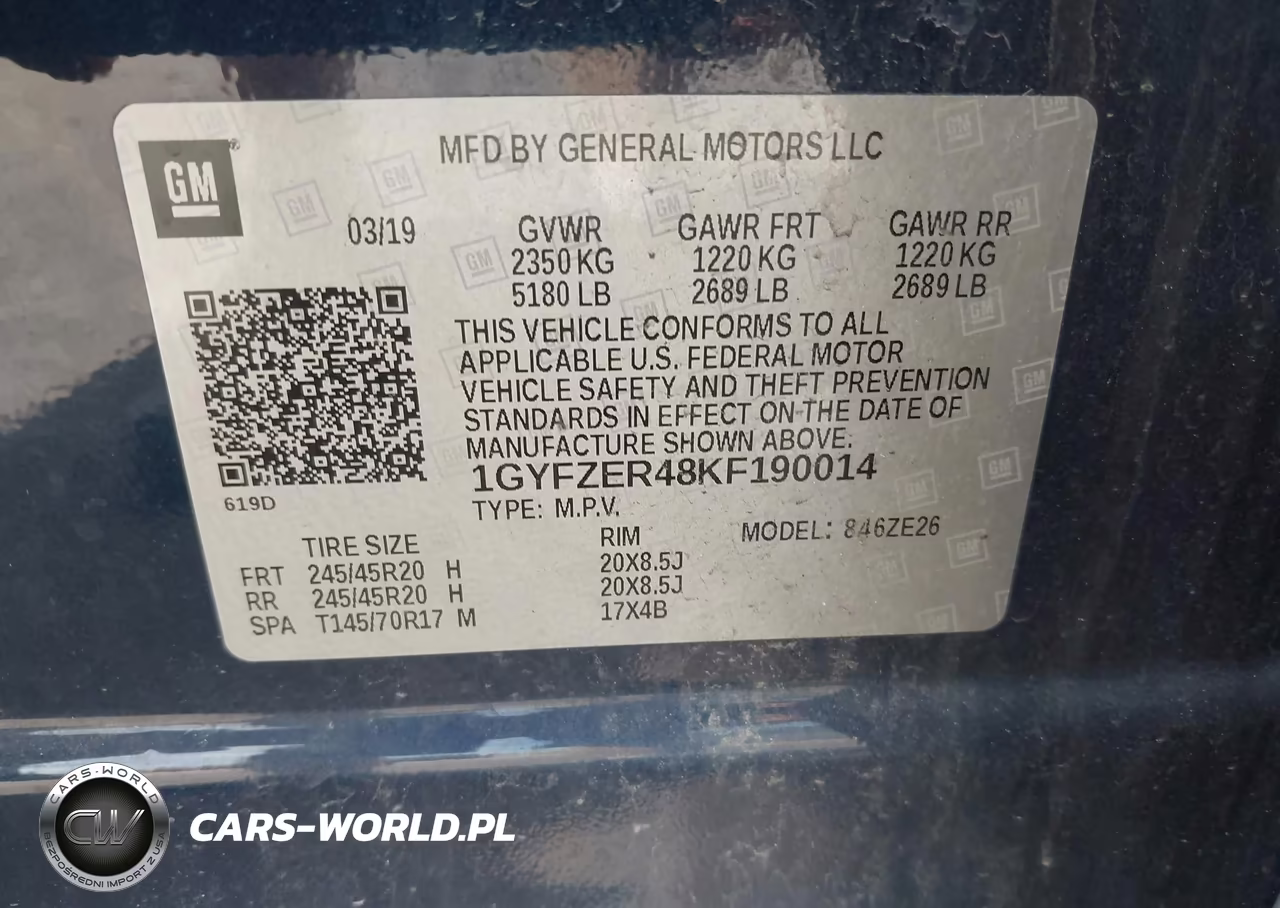 2019 Cadillac Xt4 Sport VIN:1GYFZER48KF190014 - 9