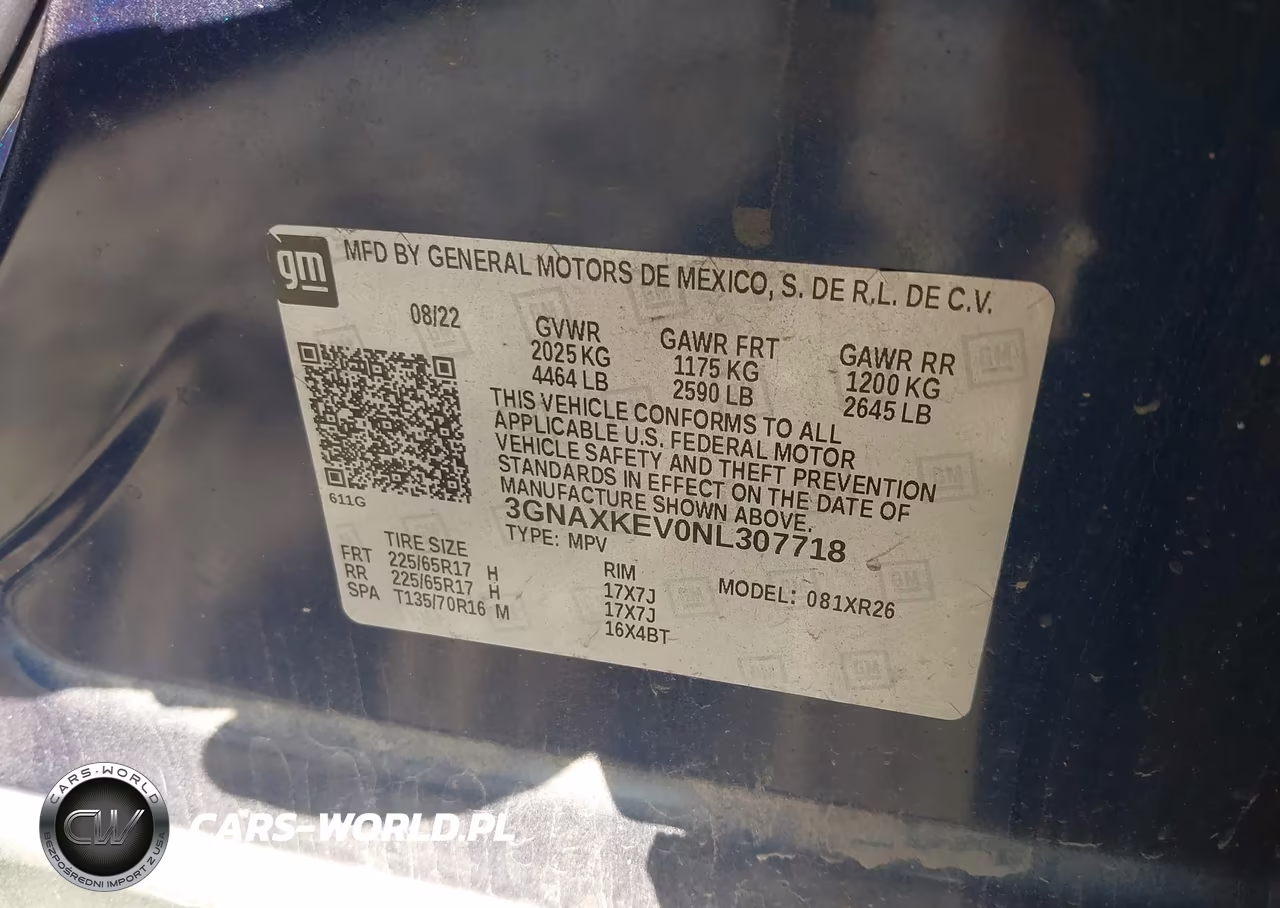 2022 Chevrolet Equinox Fwd Lt VIN:3GNAXKEV0NL307718 - 9
