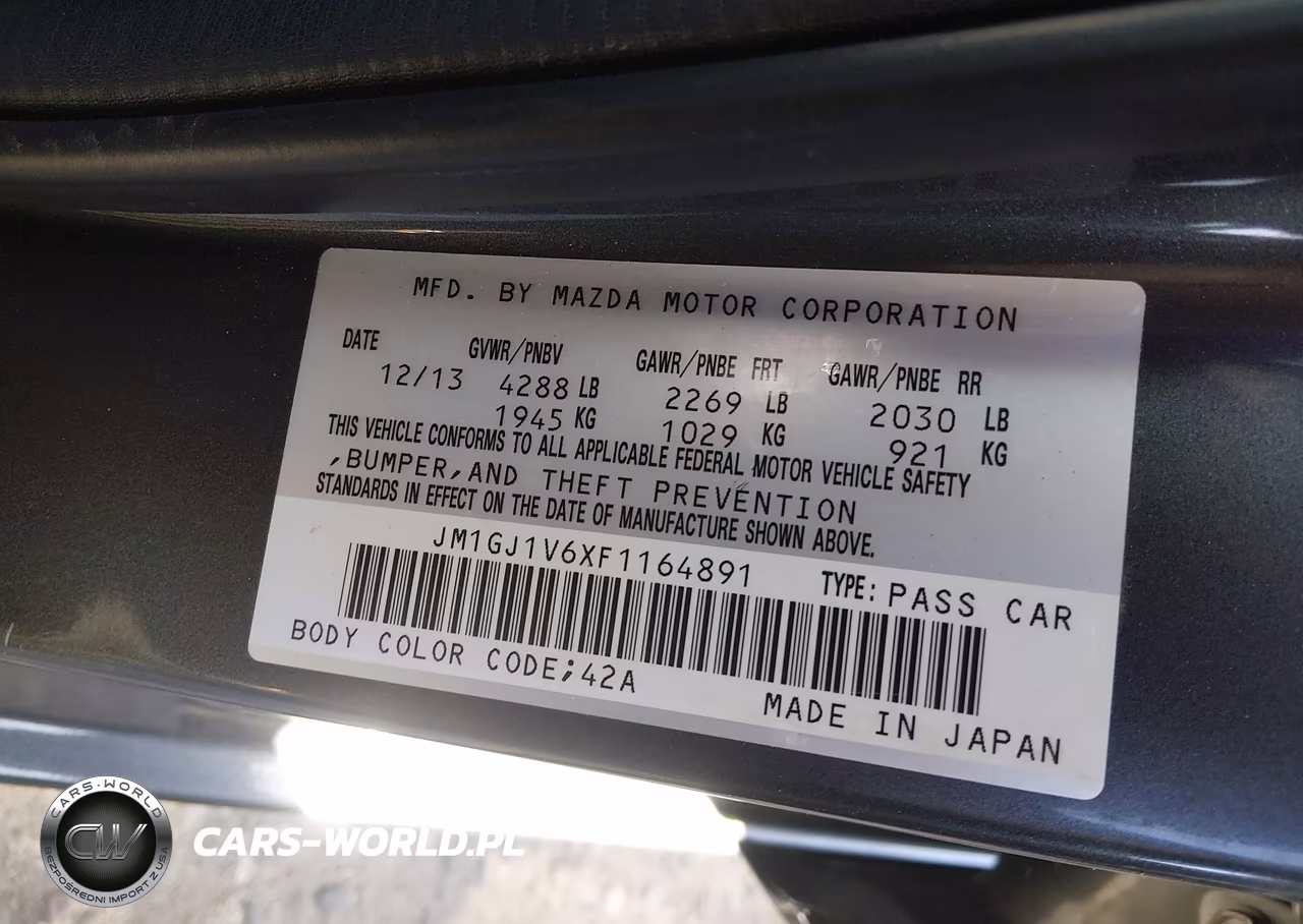 2015 Mazda Mazda6 I Touring VIN:JM1GJ1V6XF1164891 - 9