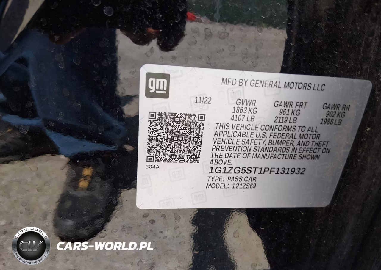 2023 Chevrolet Malibu Fwd Rs VIN:1G1ZG5ST1PF131932 - 9