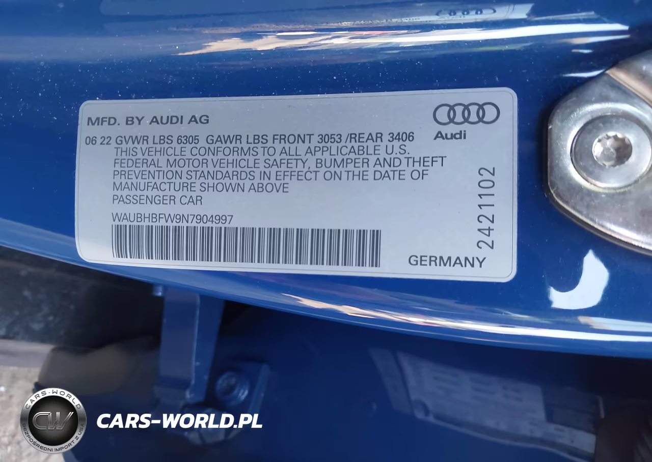 2022 Audi Rs E-Tron Gt Quattro VIN:WAUBHBFW9N7904997 - 9