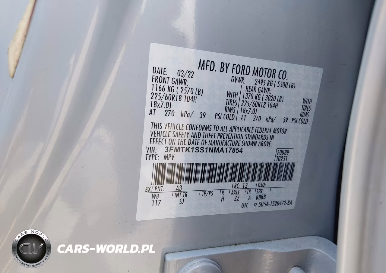 2022 Ford Mustang Mach-E Select VIN:3FMTK1SS1NMA17854 - 9