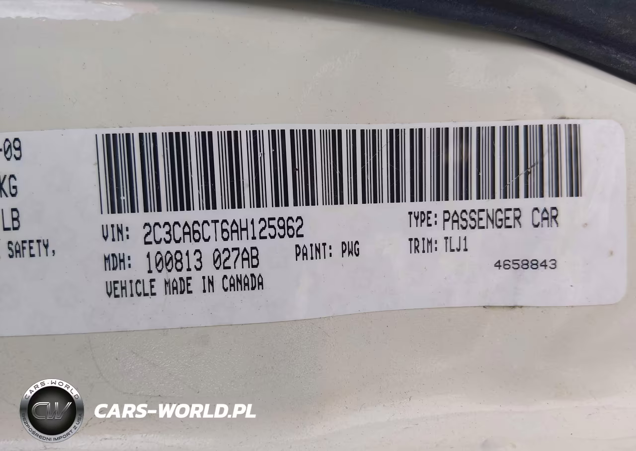 2010 Chrysler 300C Hemi VIN:2C3CA6CT6AH125962 - 9