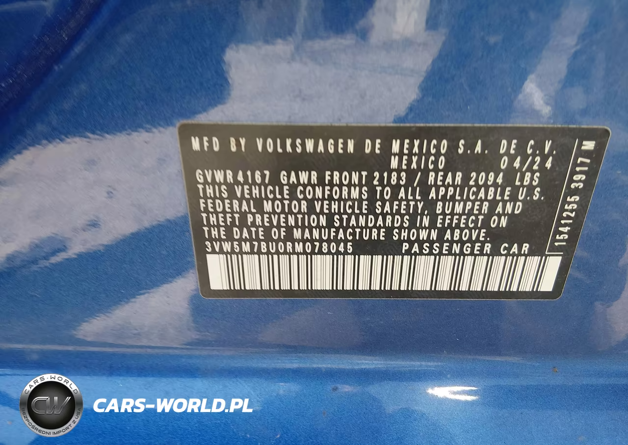 2024 Volkswagen Jetta 1.5T S VIN:3VW5M7BU0RM078045 - 9