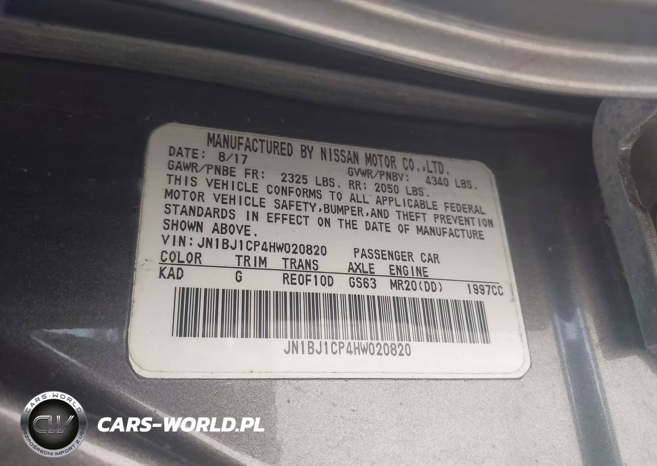 2017 Nissan Rogue Sport S VIN:JN1BJ1CP4HW020820 - 9