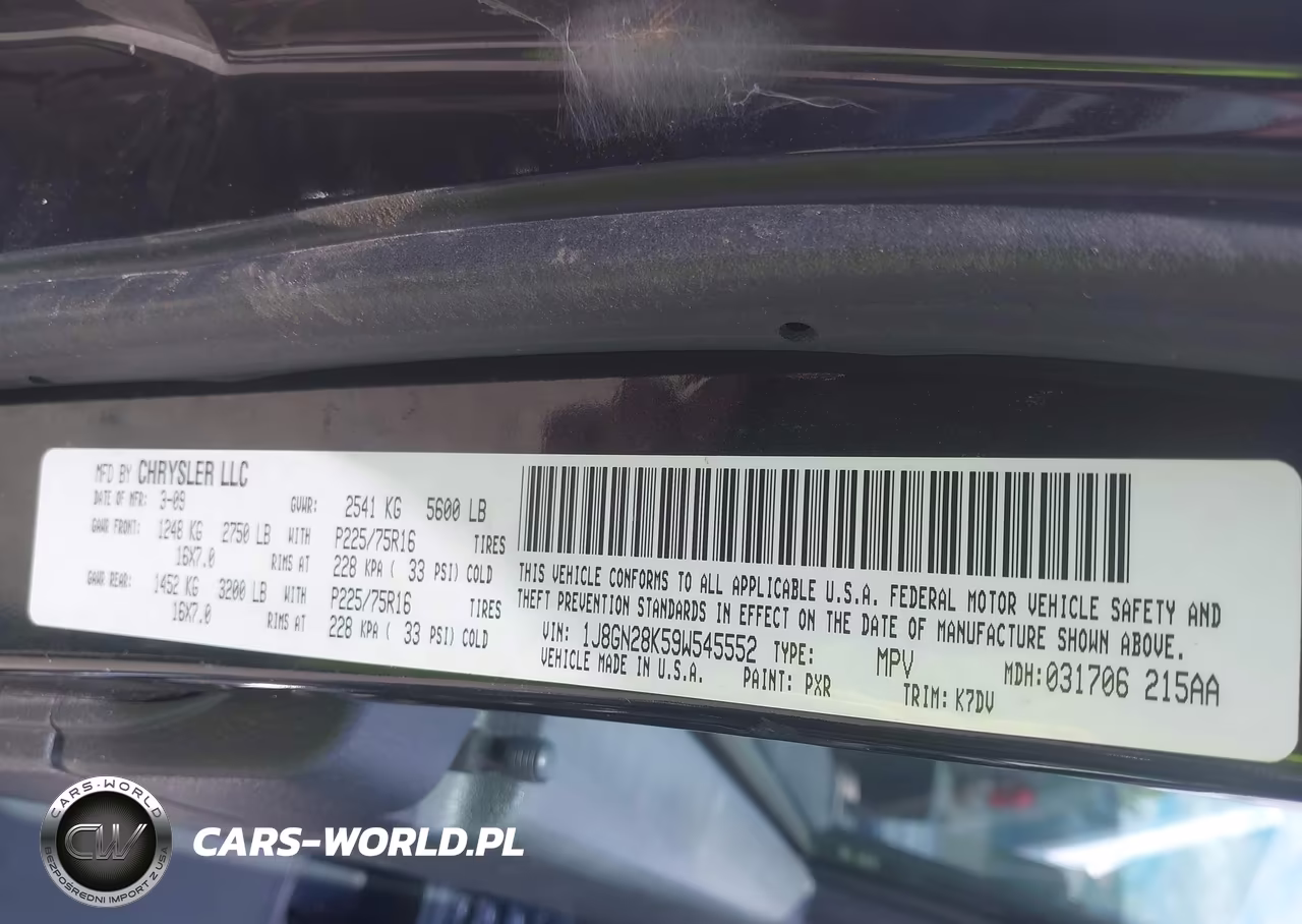 2009 Jeep Liberty Sport VIN:1J8GN28K59W545552 - 9