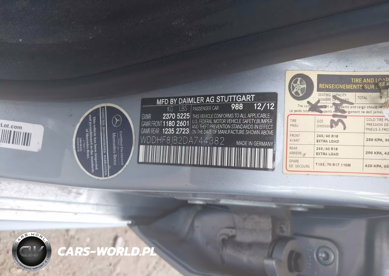 2013 Mercedes-Benz E 350 4Matic VIN:WDDHF8JB2DA744382 - 9