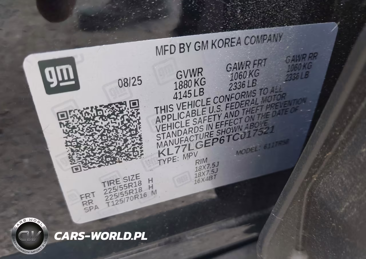 2026 Chevrolet Trax Fwd 1Rs VIN:KL77LGEP6TC017521 - 9