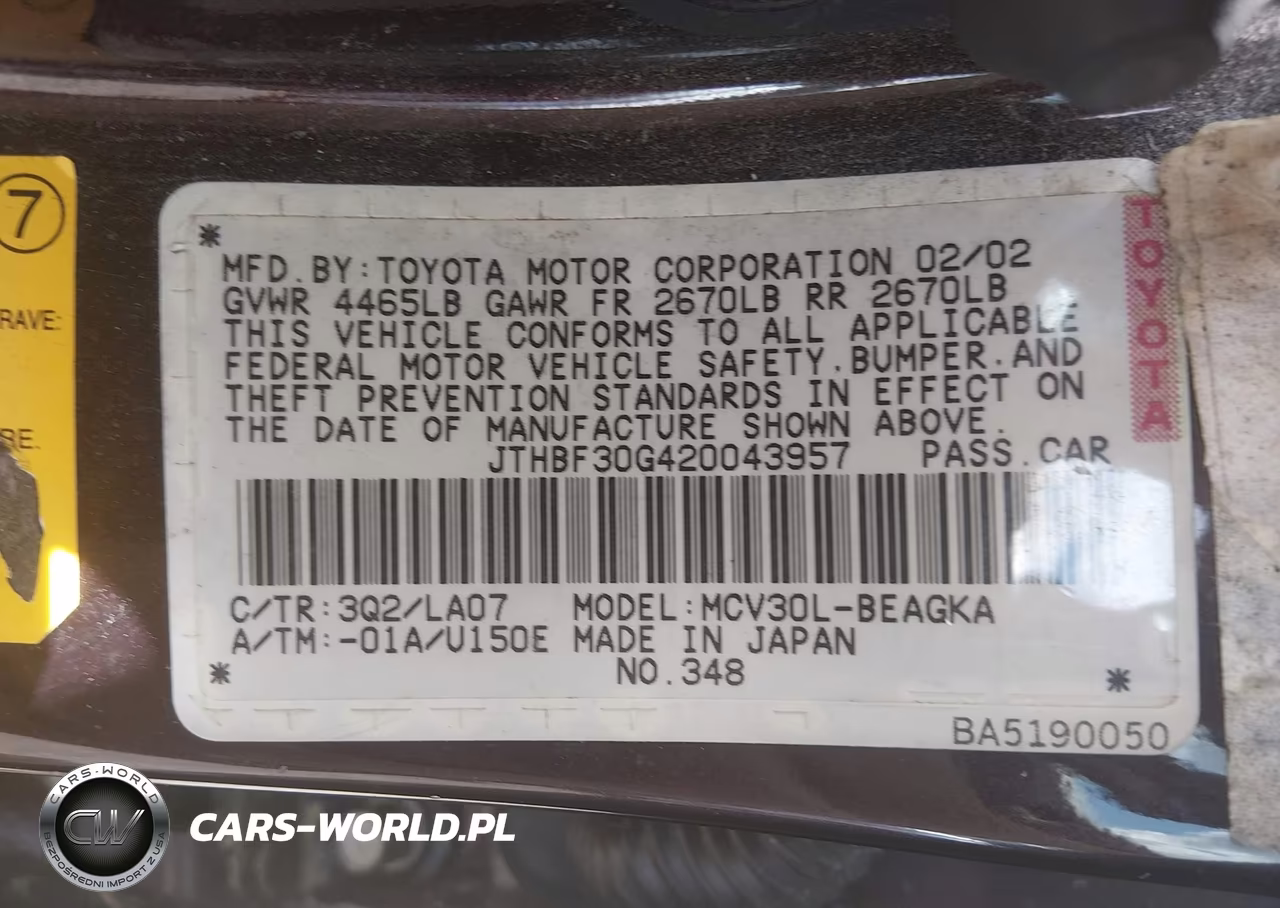 2002 Lexus Es 300 VIN:JTHBF30G420043957 - 9