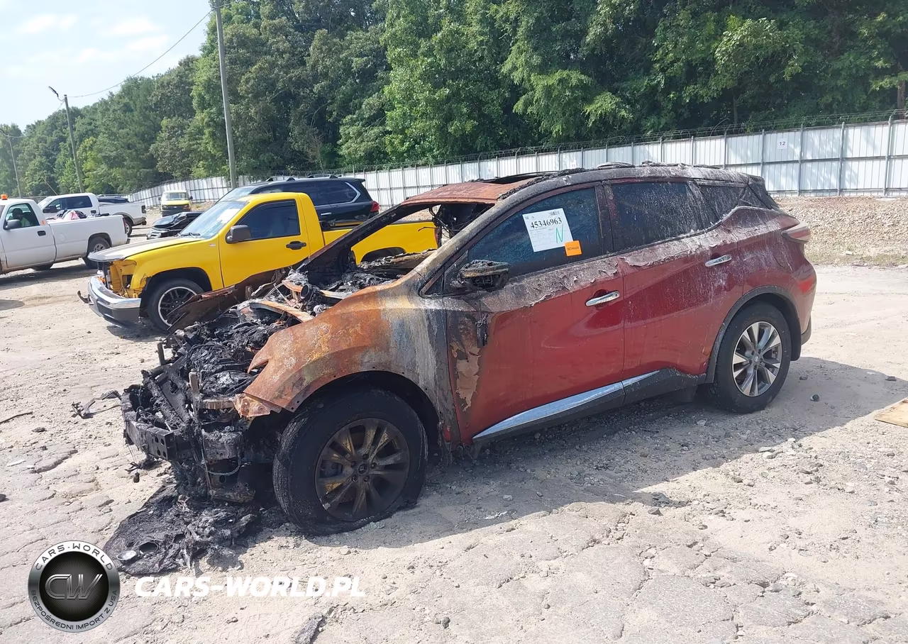 2017 Nissan Murano Sl VIN:5N1AZ2MG5HN194905 - 2