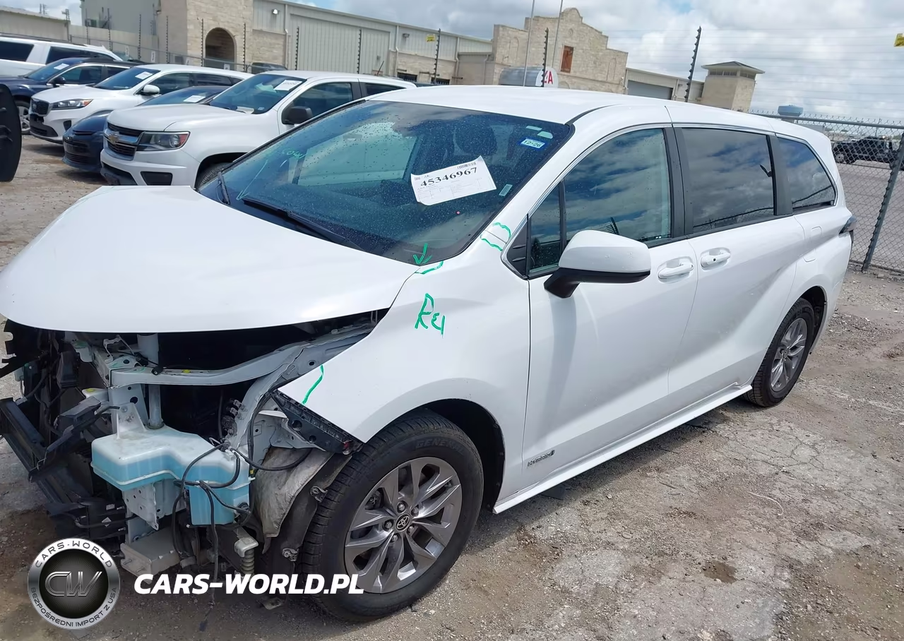 2021 Toyota Sienna Le VIN:5TDKRKEC2MS028723 - 2