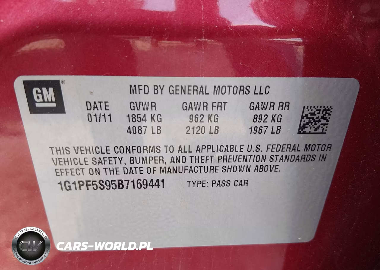 2011 Chevrolet Cruze 1Lt VIN:1G1PF5S95B7169441 - 9
