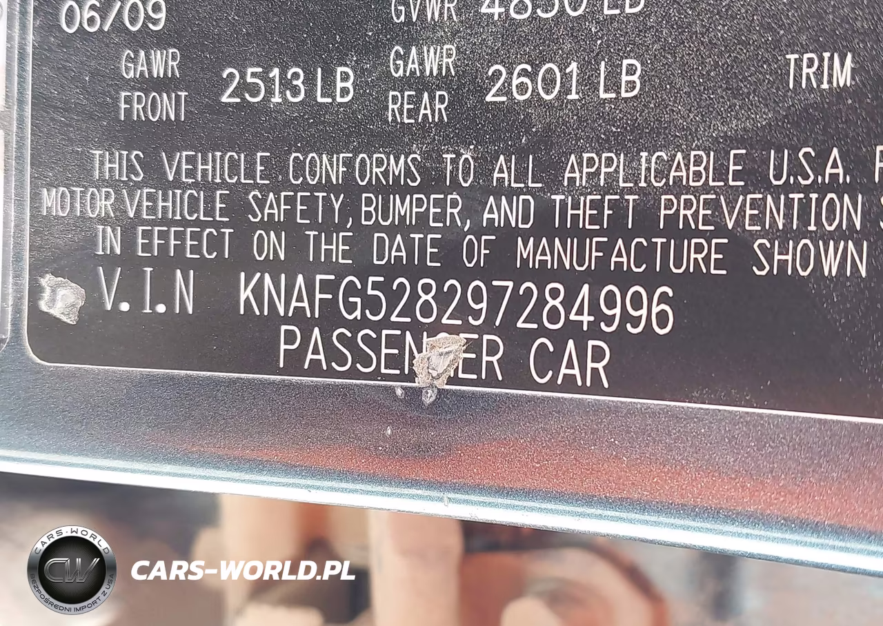 2009 Kia Rondo Lx VIN:KNAFG528297284996 - 9