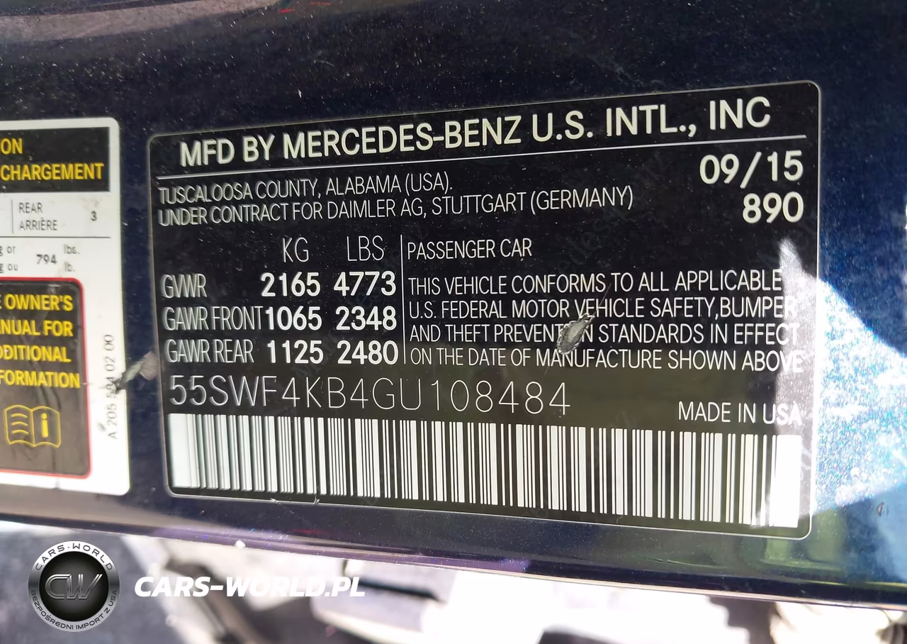 2016 Mercedes-Benz C 300 4Matic VIN:55SWF4KB4GU108484 - 9