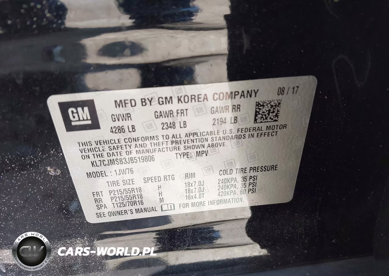 2018 Chevrolet Trax Premier VIN:KL7CJMSB3JB519806 - 9