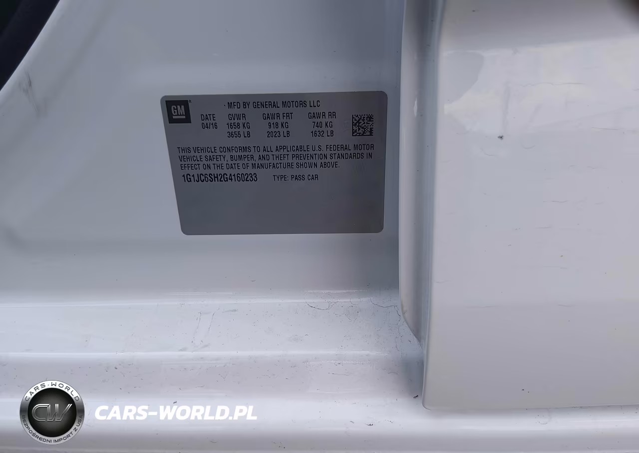 2016 Chevrolet Sonic Lt Auto VIN:1G1JC6SH2G4160233 - 9