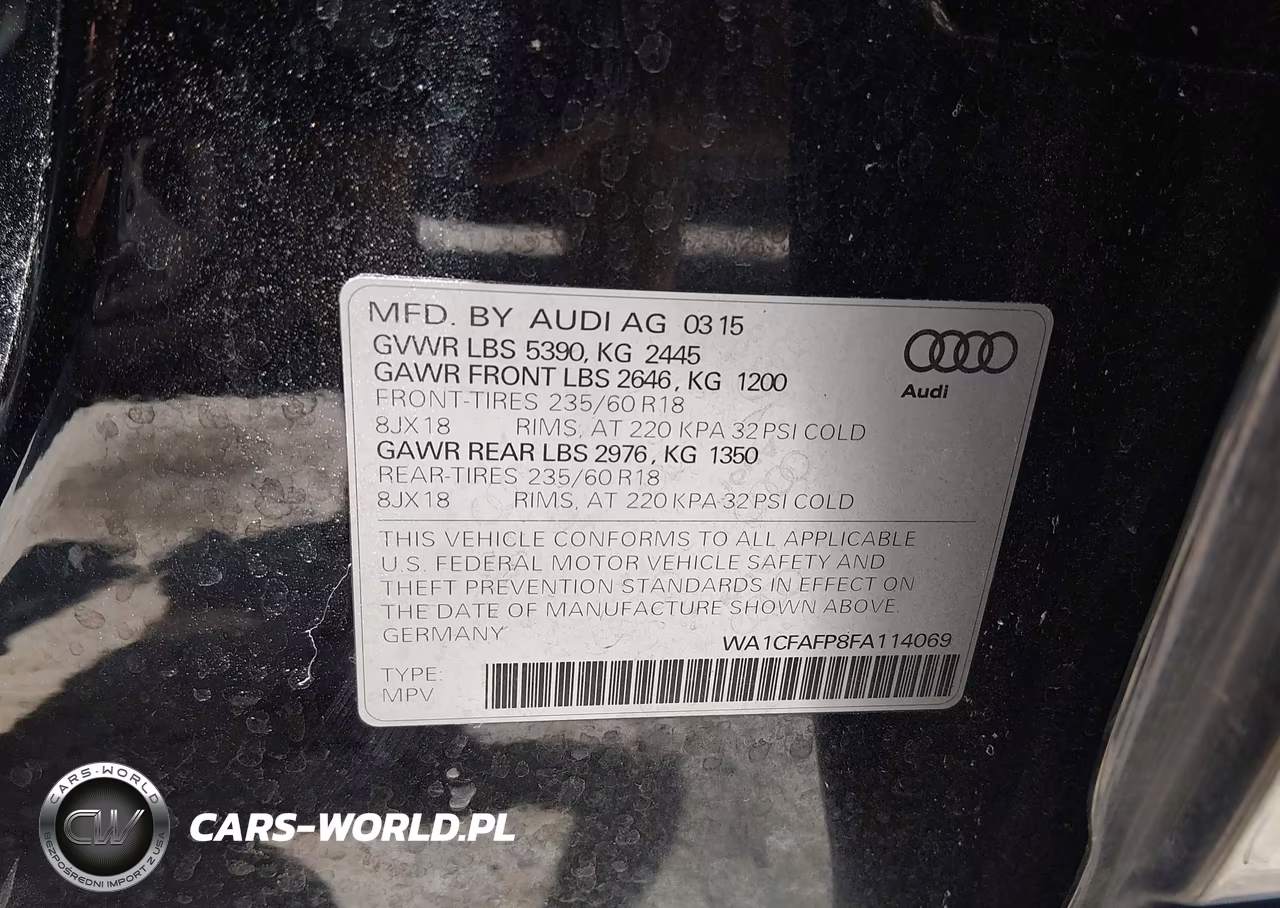 2015 Audi Q5 2.0T Premium VIN:WA1CFAFP8FA114069 - 9