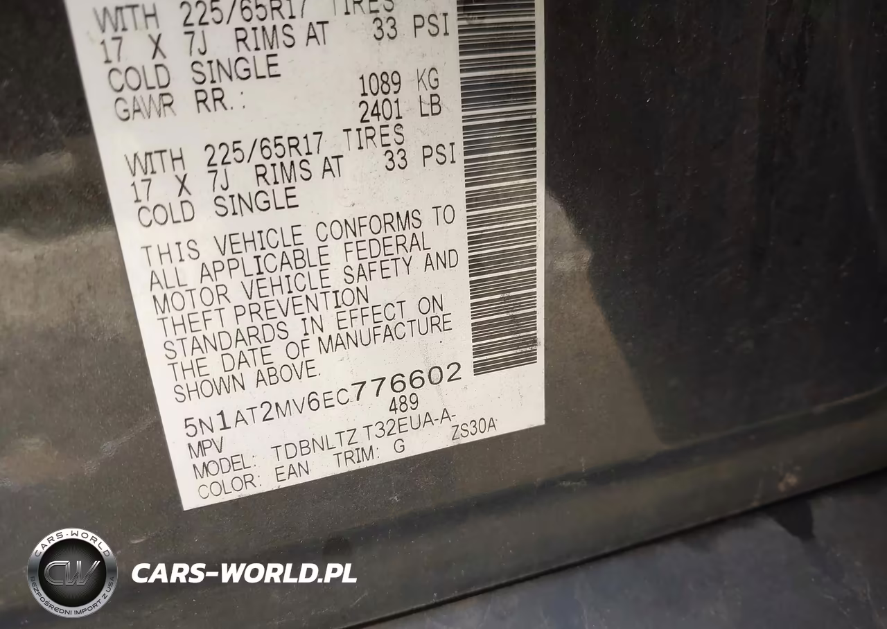 2014 Nissan Rogue Sv VIN:5N1AT2MV6EC776602 - 9