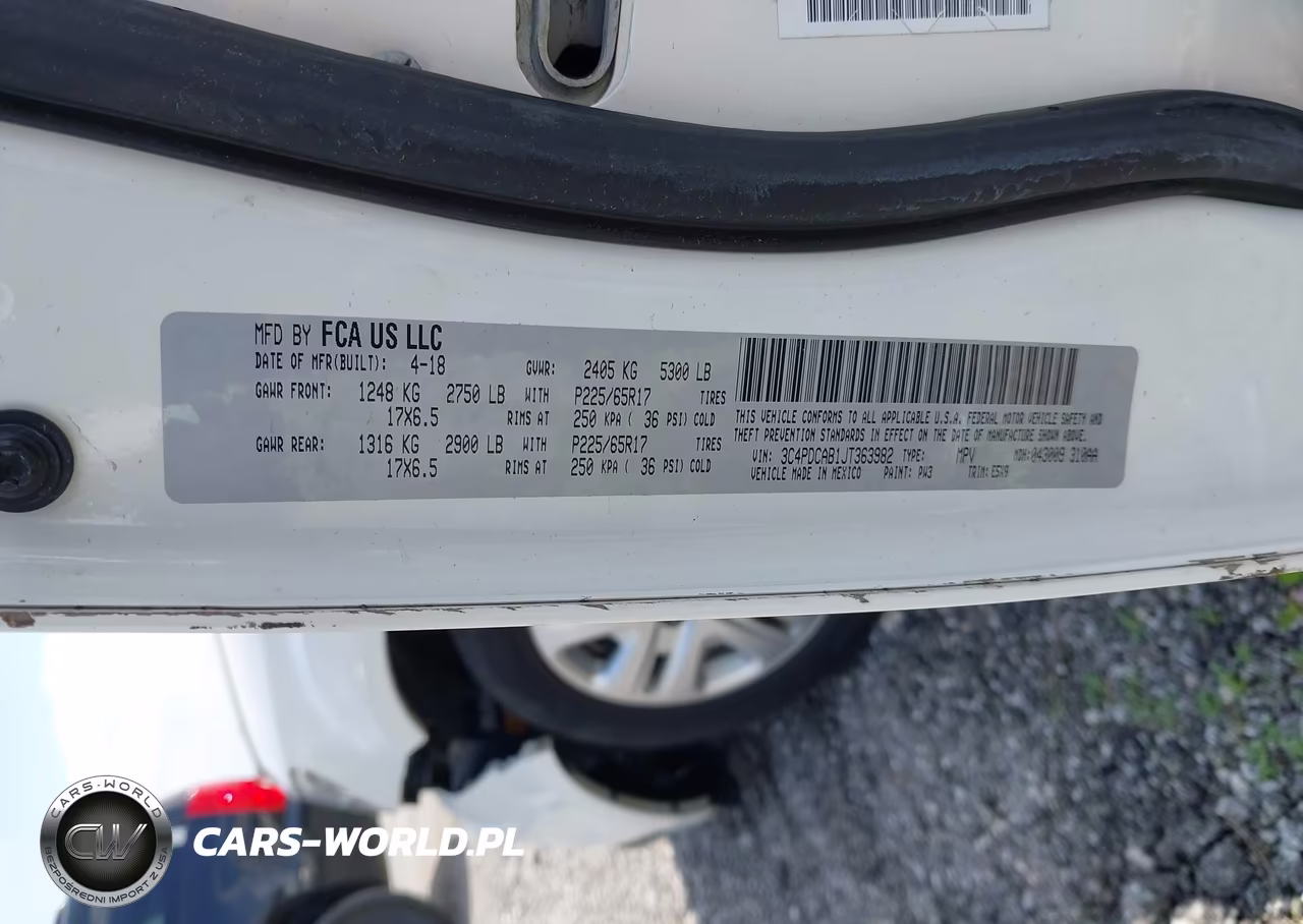 2018 Dodge Journey Se VIN:3C4PDCAB1JT363982 - 9
