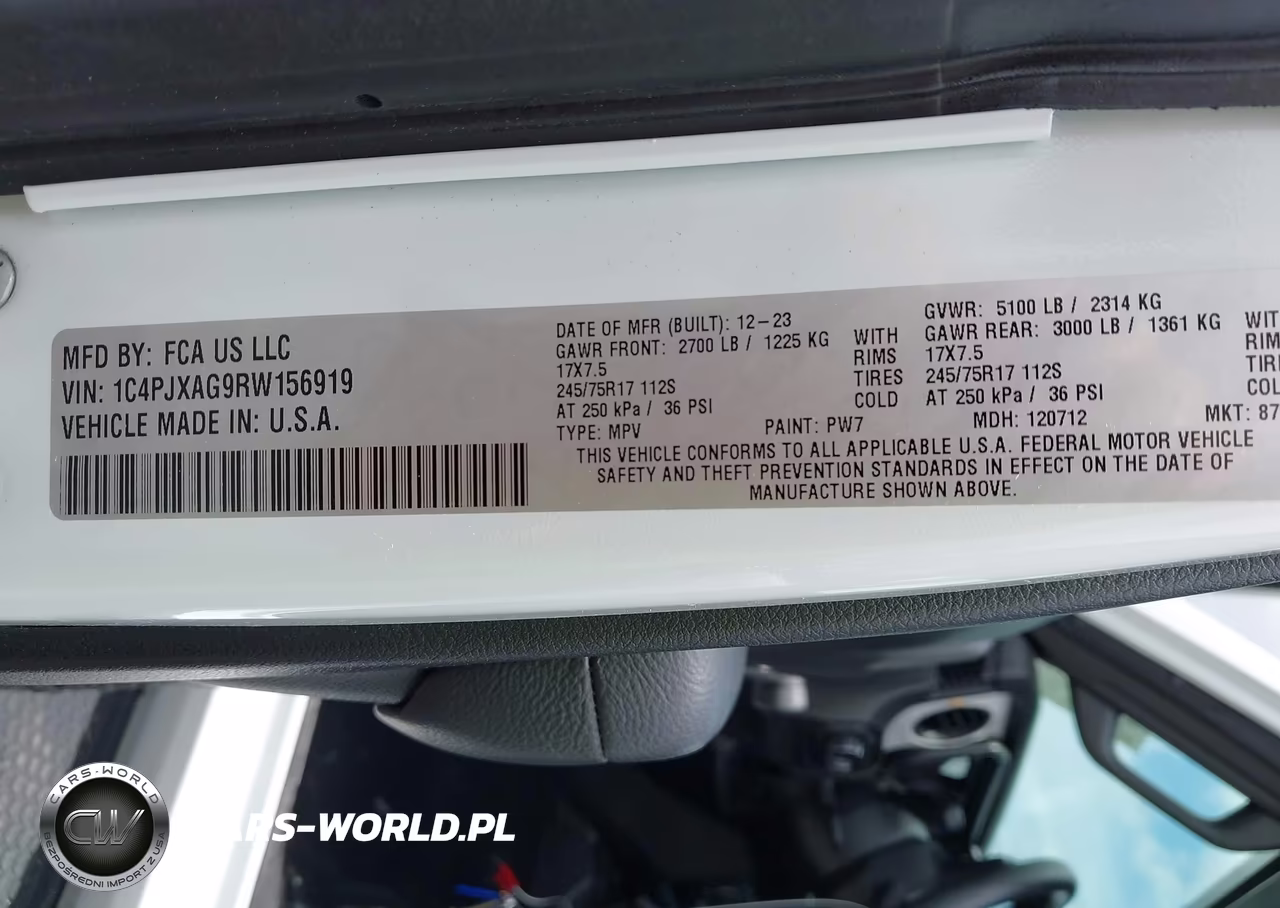 2024 Jeep Wrangler 2-Door Sport 4X4 VIN:1C4PJXAG9RW156919 - 9