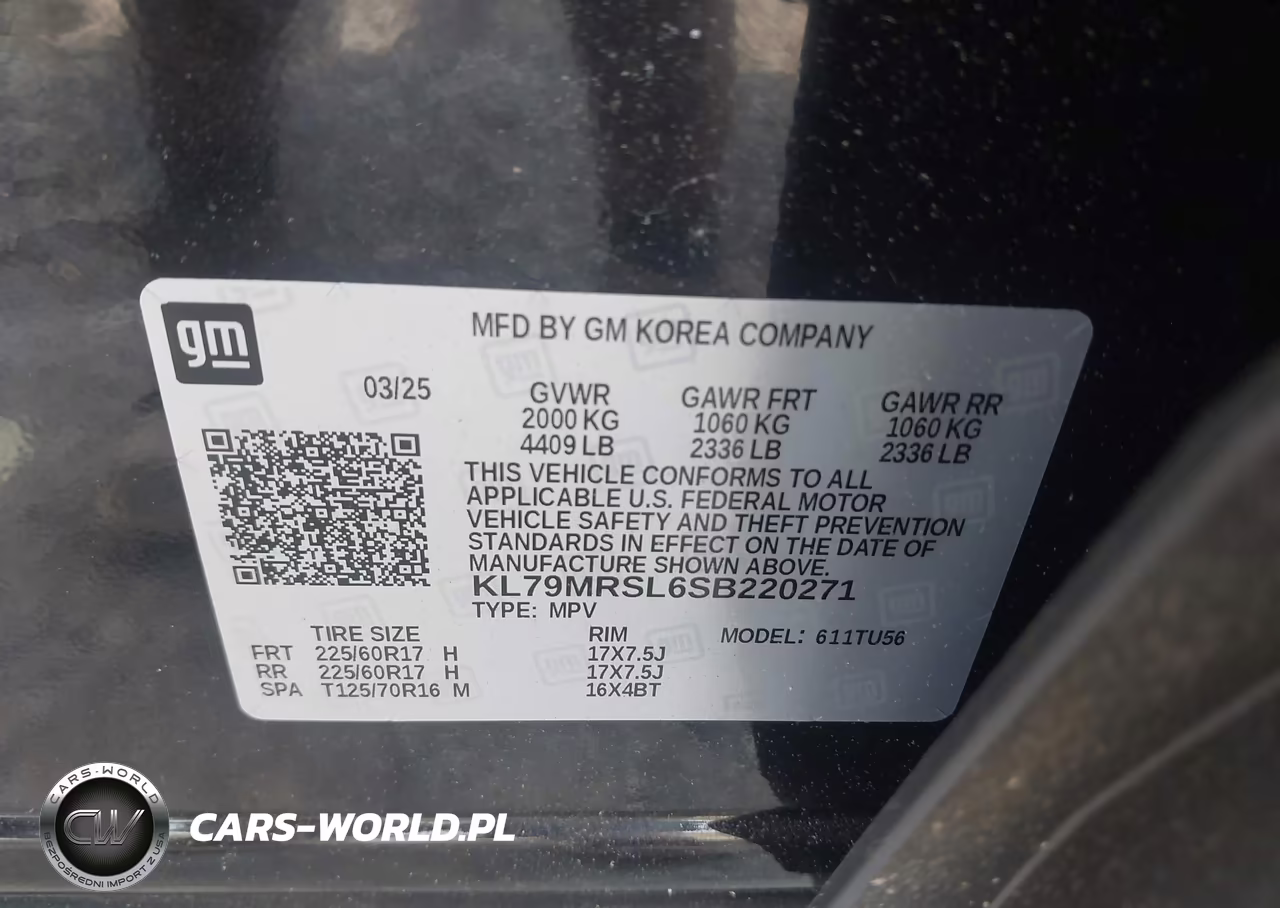 2025 Chevrolet Trailblazer Awd Lt VIN:KL79MRSL6SB220271 - 9