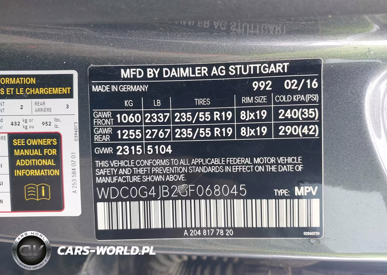 2016 Mercedes-Benz Glc 300 VIN:WDC0G4JB2GF068045 - 9