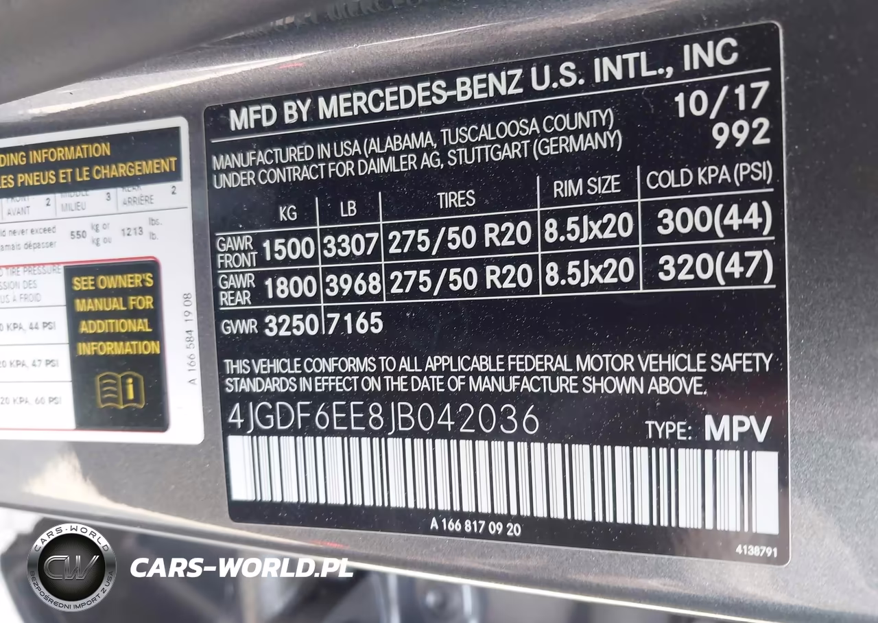 2018 Mercedes-Benz Gls 450 4Matic VIN:4JGDF6EE8JB042036 - 9