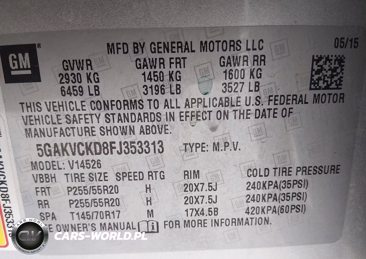 2015 Buick Enclave Premium VIN:5GAKVCKD8FJ353313 - 9