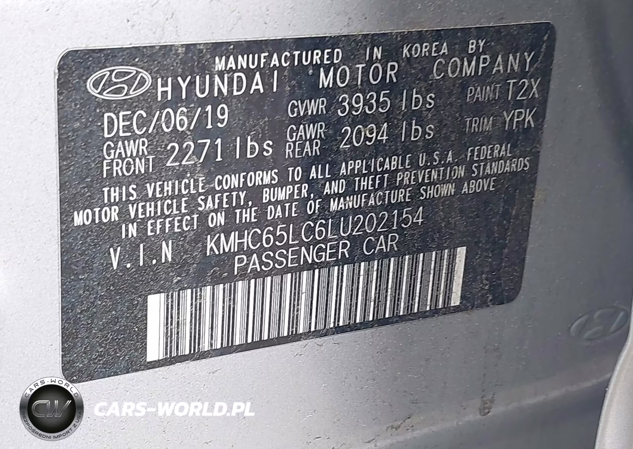 2020 Hyundai Ioniq Hybrid Blue VIN:KMHC65LC6LU202154 - 9