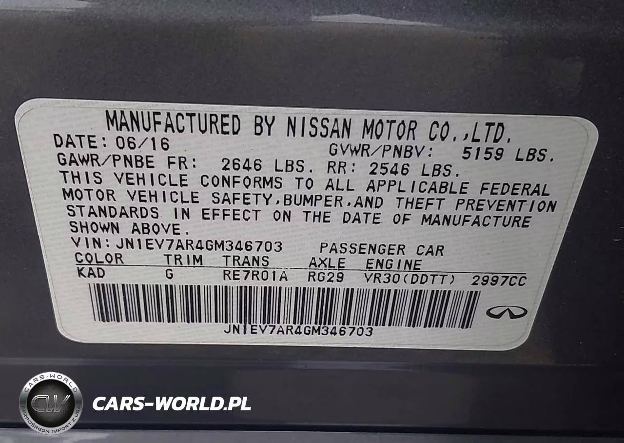 2016 Infiniti Q50 3.0T Premium-3.0T Sport VIN:JN1EV7AR4GM346703 - 9