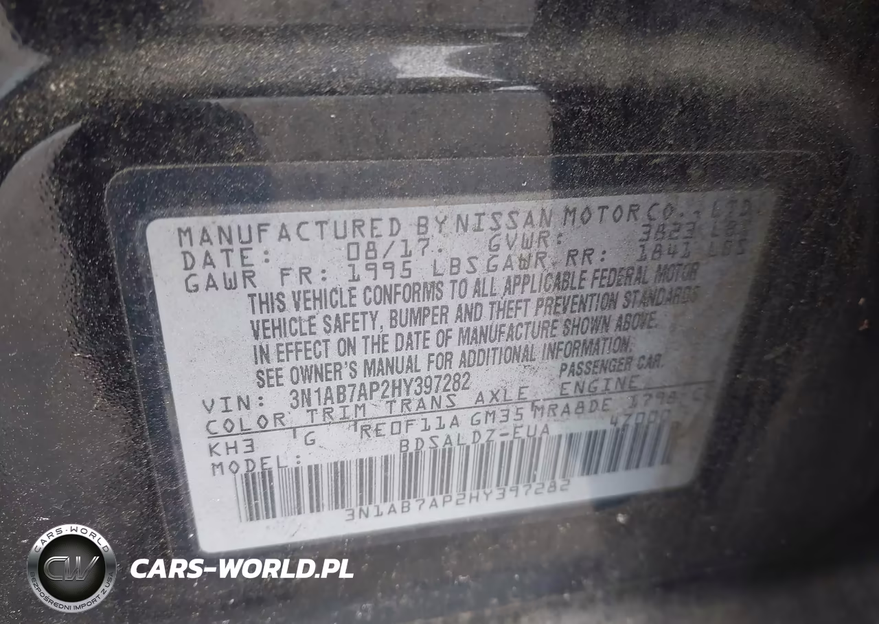 2017 Nissan Sentra Sv VIN:3N1AB7AP2HY397282 - 9