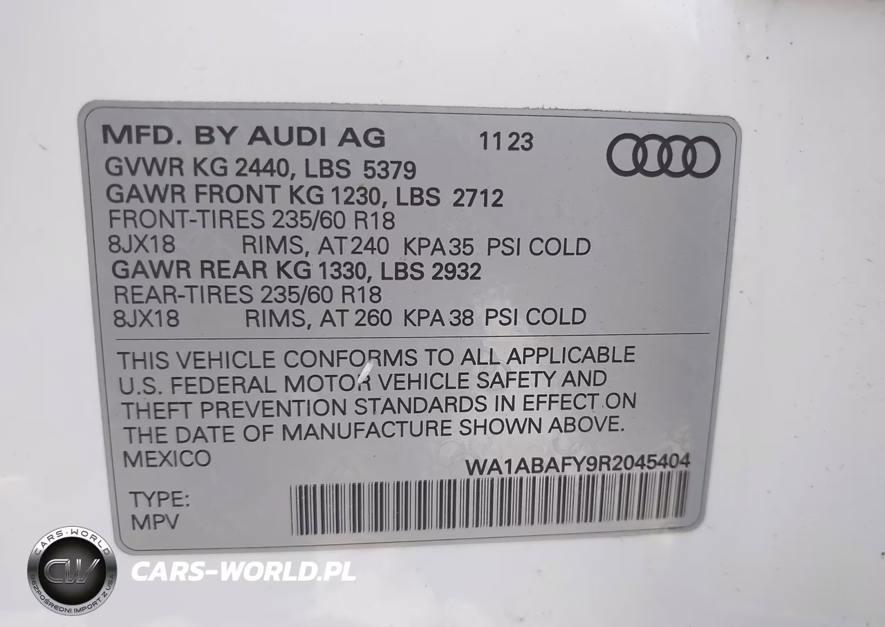 2024 Audi Q5 Premium 40 Tfsi Quattro S Tronic VIN:WA1ABAFY9R2045404 - 9