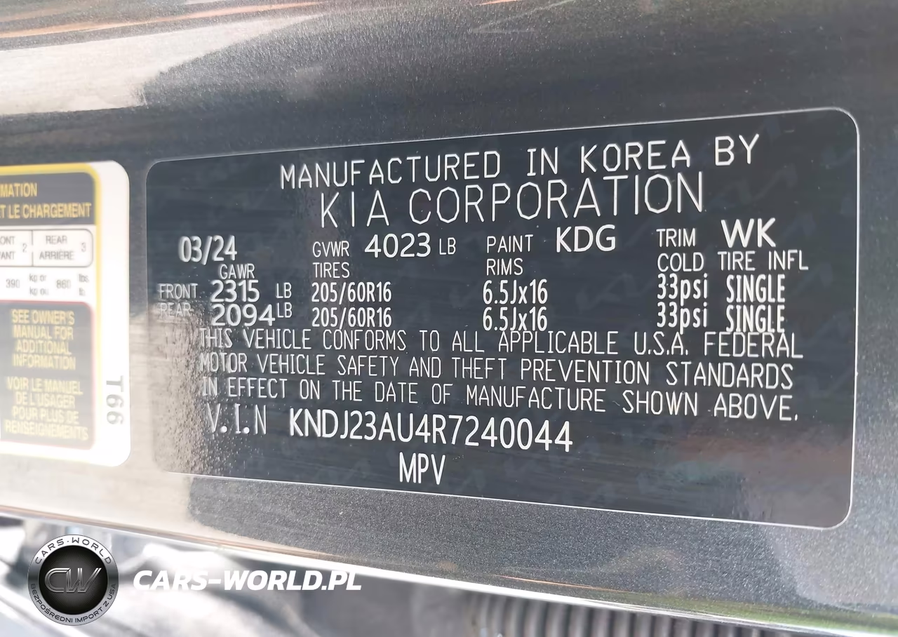 2024 Kia Soul Lx VIN:KNDJ23AU4R7240044 - 9