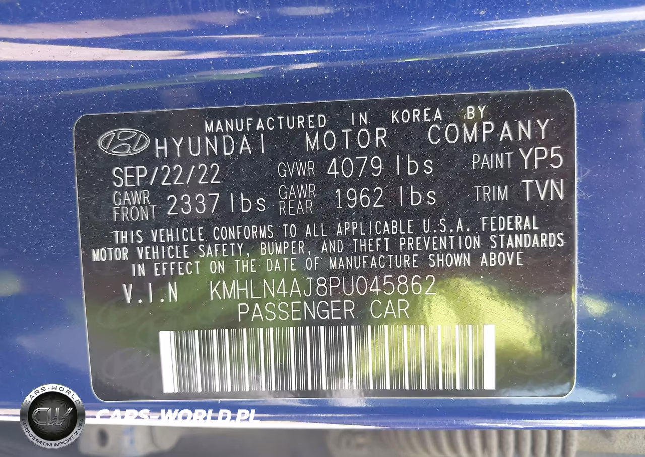 2023 Hyundai Elantra Hybrid Limited VIN:KMHLN4AJ8PU045862 - 9
