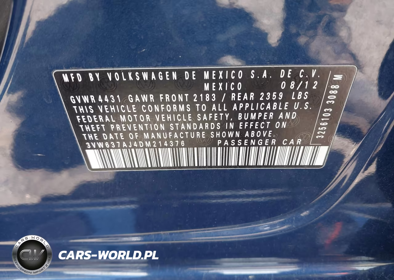 2013 Volkswagen Jetta Hybrid Sel Premium VIN:3VW637AJ4DM214376 - 9