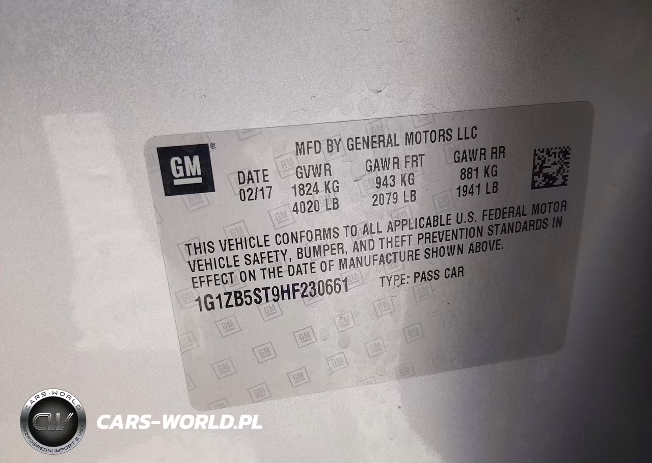 2017 Chevrolet Malibu Ls VIN:1G1ZB5ST9HF230661 - 9