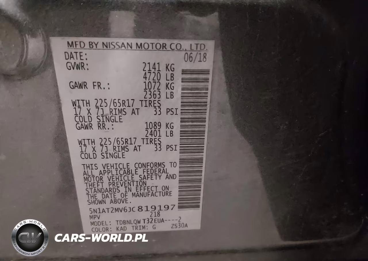 2018 Nissan Rogue Sv VIN:5N1AT2MV6JC819197 - 9