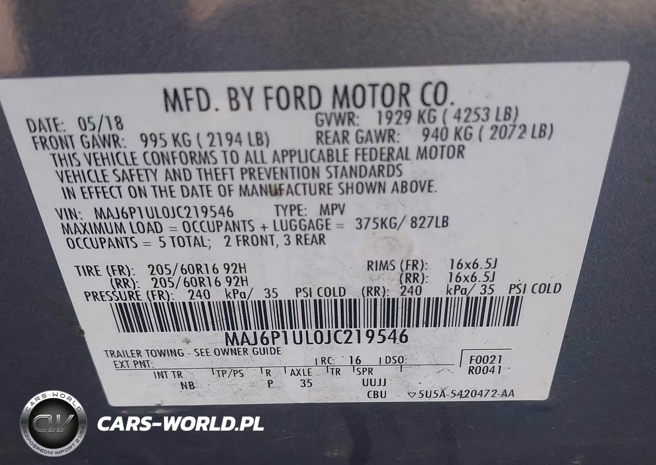 2018 Ford Ecosport Se VIN:MAJ6P1UL0JC219546 - 9